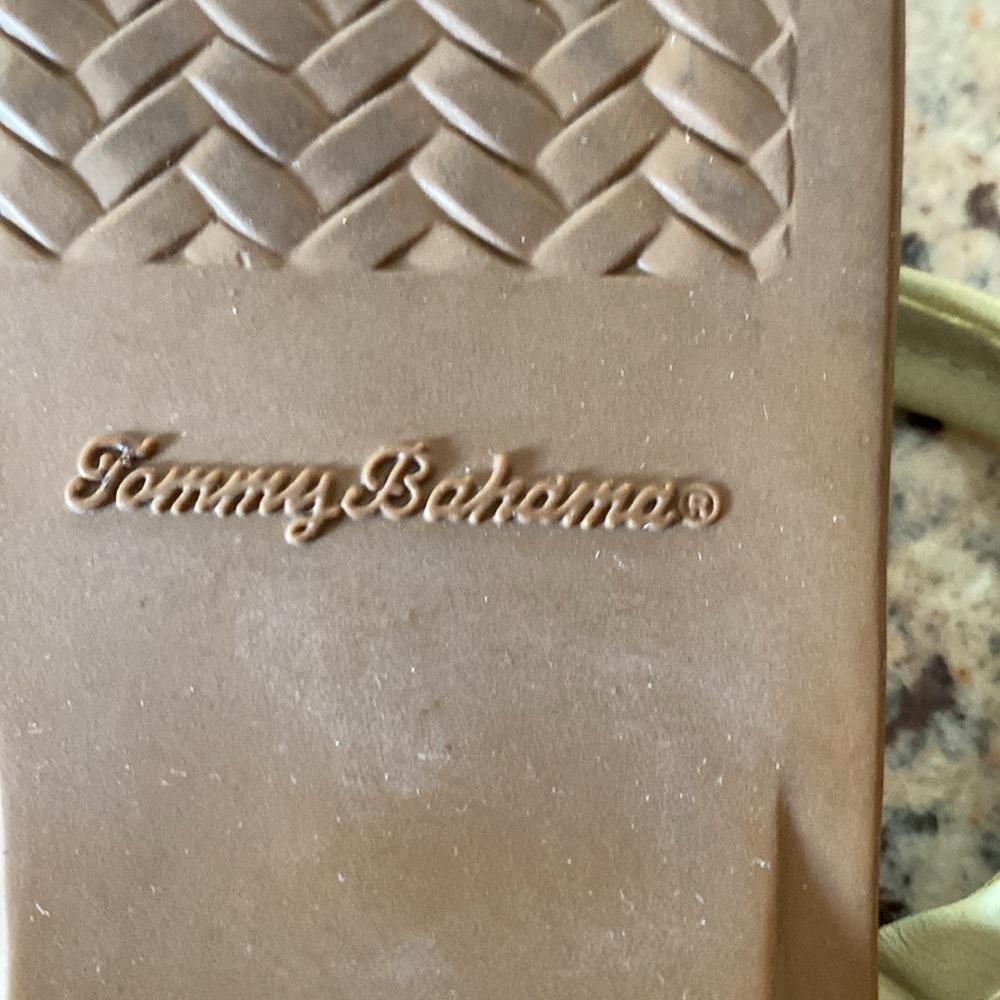 TOMMY BAHAMAS LEATHER FLIP FLOPS . - Picture 4 of 7